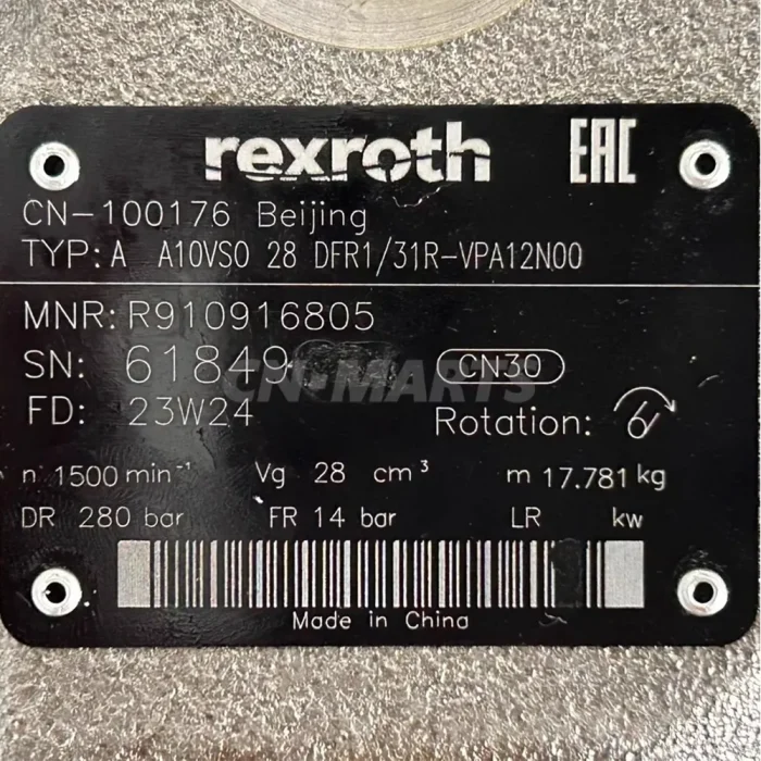 Rexroth R910916805 A10VSO 28D FR1/31R-VPA12N00