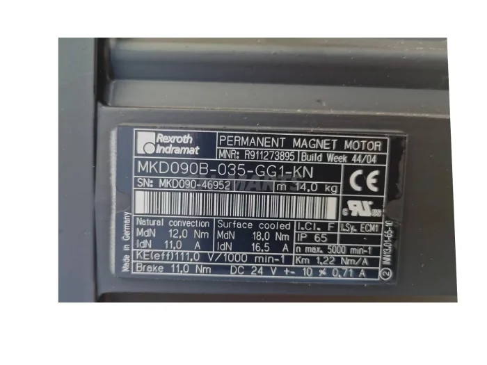 Rexroth R911273895 MKD090B-035-GG1-KN