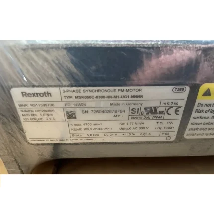 Rexroth R911309706 MSK050C-0300-NN-M1-UG1-NNNN