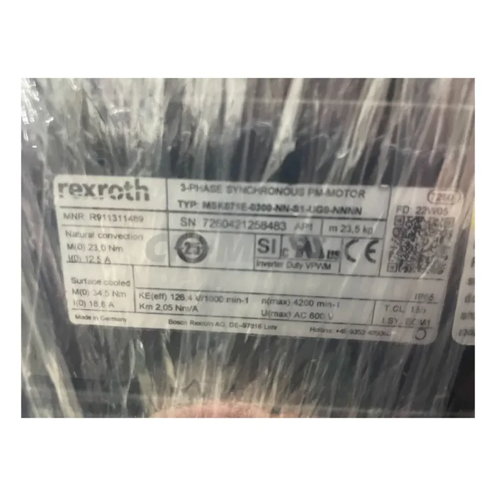 Rexroth R911311489 MSK071E-0300-NN-S1-UGO-NNNN