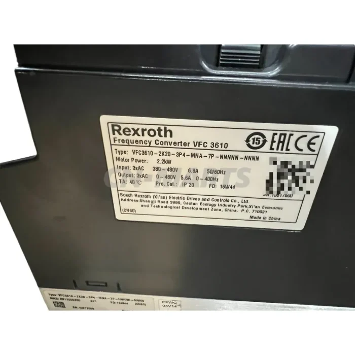 Rexroth VFC3610-2K20-3P4-MNA-7P-NNNNN-NNNN