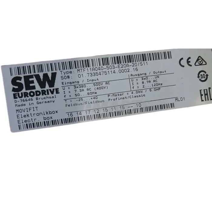 SEW MTF11A040-5A3-E20A-20/S1