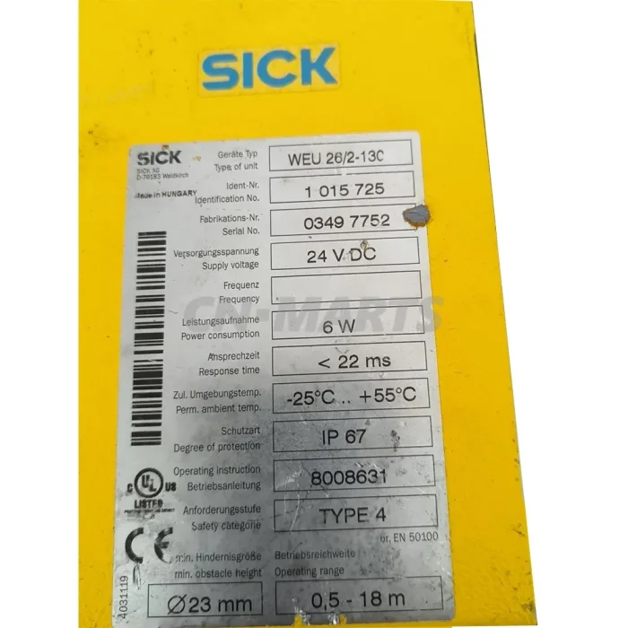 SICK WEU26/3-130