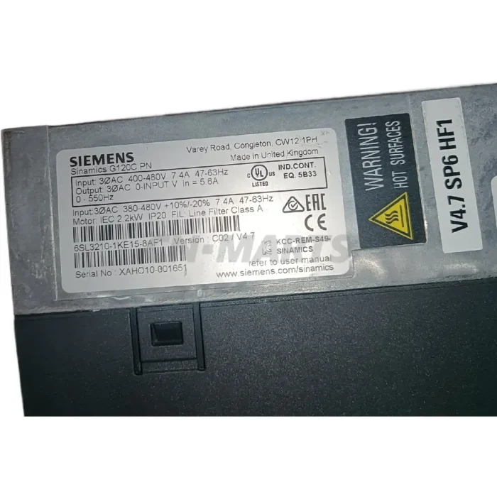 SIEMENS 6SL3210-1KE15-8AF1