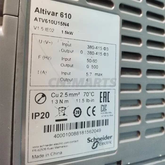 Schneider ATV610U15N4