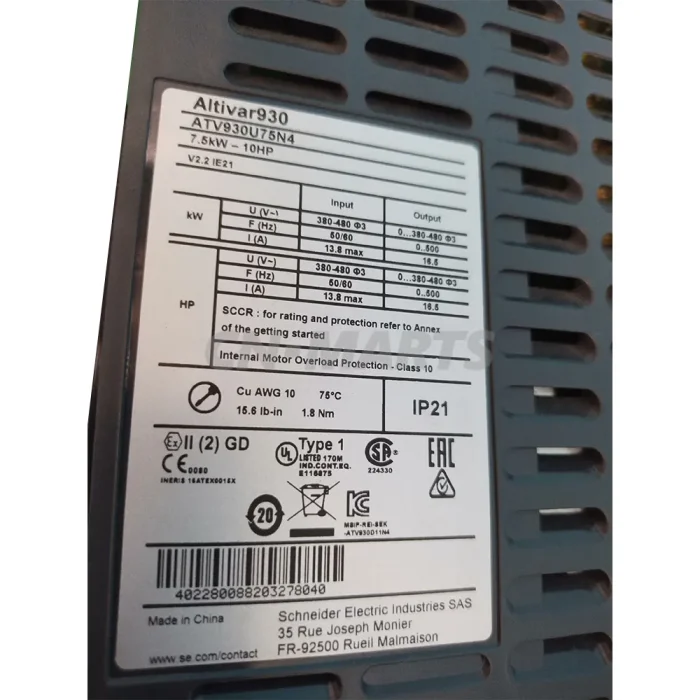 Schneider ATV930U75N4