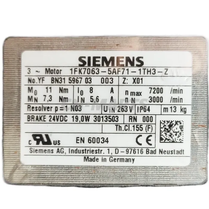 Siemen 1FK7063-5AF71-1TH3-Z