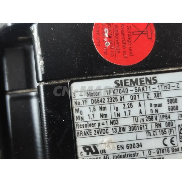 Siemens 1FK7040－5AK71-1TH3-Z
