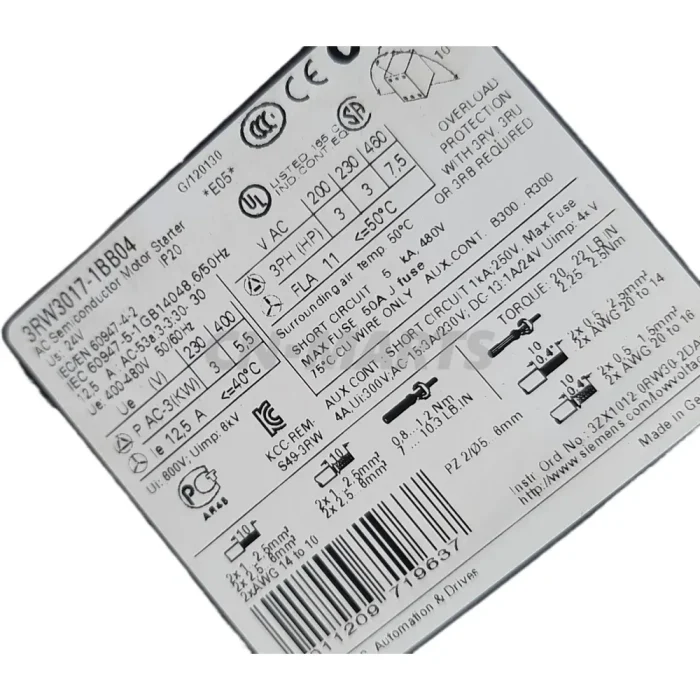Siemens 3RW3017-1BB04