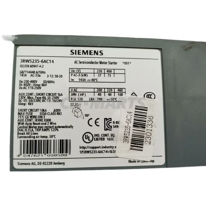 Siemens 3RW5235－6AC14