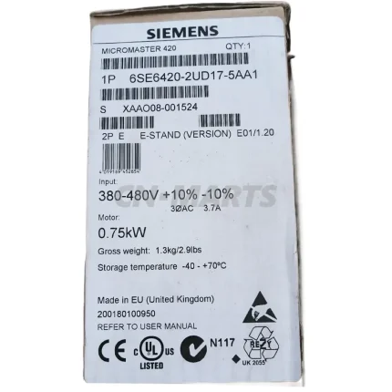 Siemens 6SE6420-2UD17-5AA1