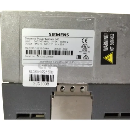 Siemens 6SL3210-1SE22-5UAO