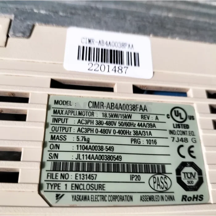 YASKAWA CIMR-AB4A0038FAA