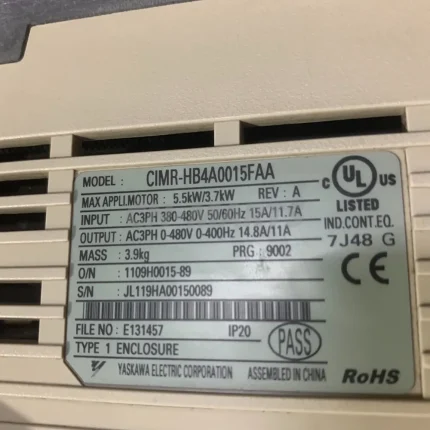 YASKAWA CIMR-HB4A0015FAA