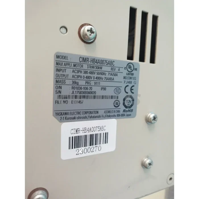 Yaskawa CIMR-HB4A0075ABC