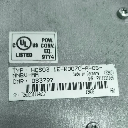 rexroth HCS03 .1E-W0070-A-05-