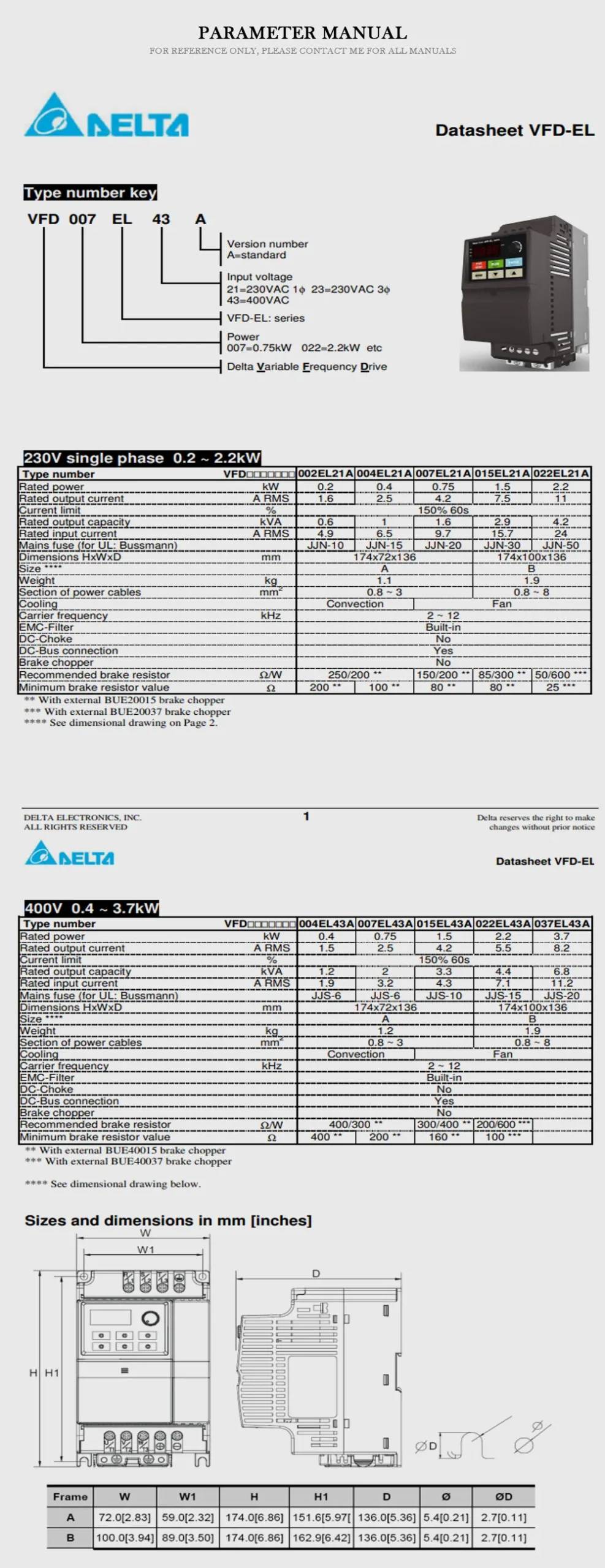 AB VFD007EL21A Product Description-2