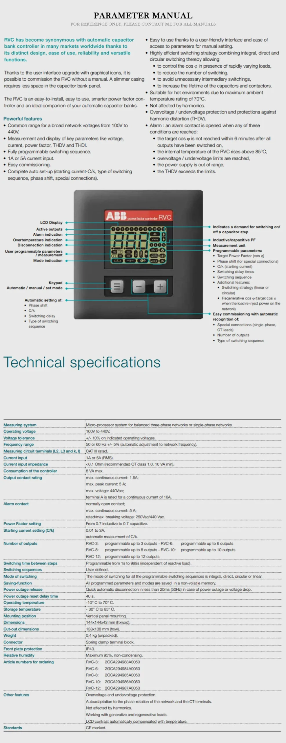 ABB ABB RVC-6 Product Description-2