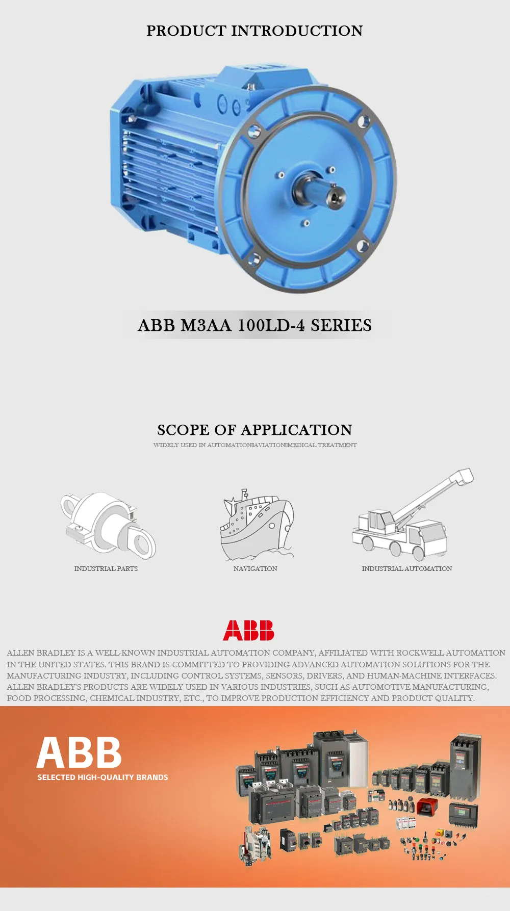 ABB M3AA 100LD-4 Product Description-1