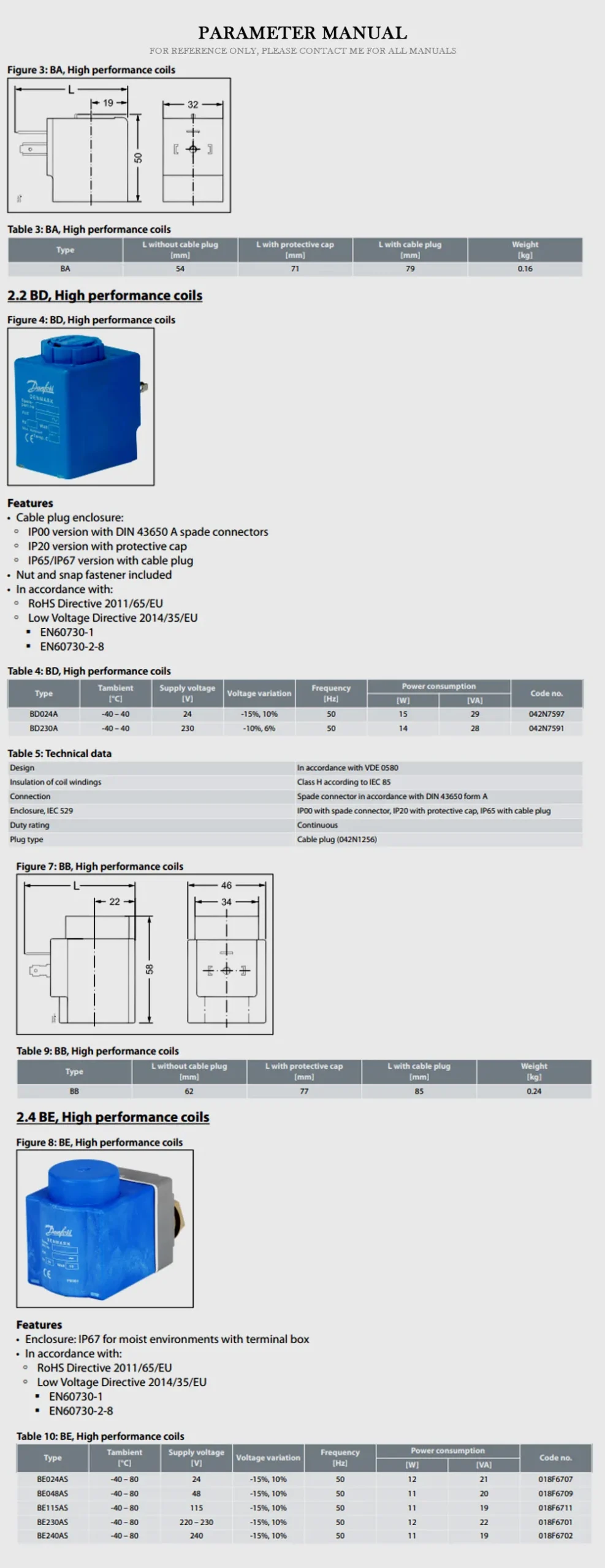 DANFOSS 018F Product Description-3