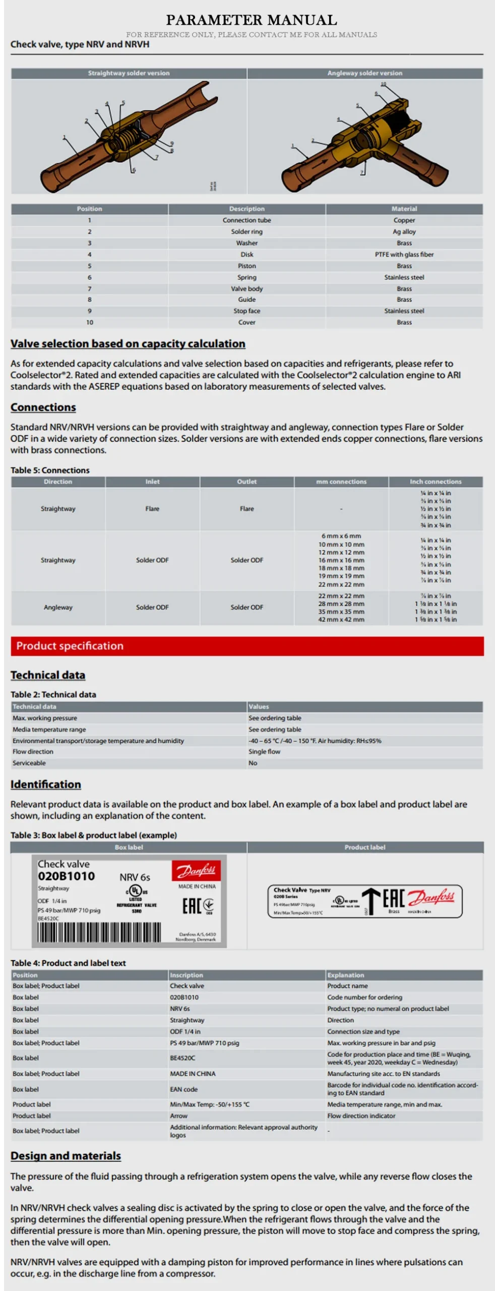 DANFOSS 020-1021 Product Description-2