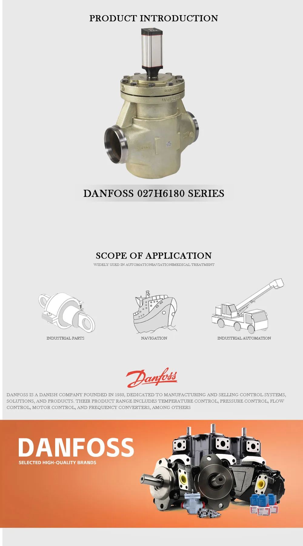 DANFOSS 027H6180 Product Description-1