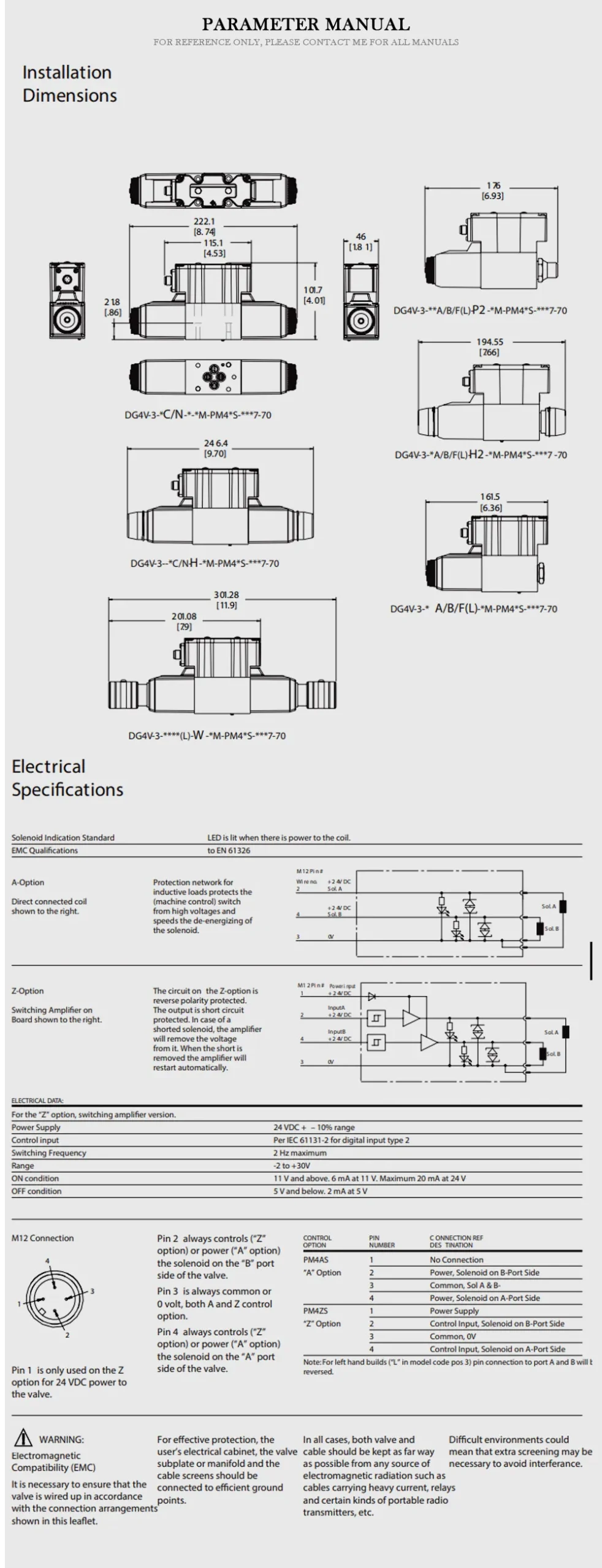 DANFOSS DG4V Product Description-2