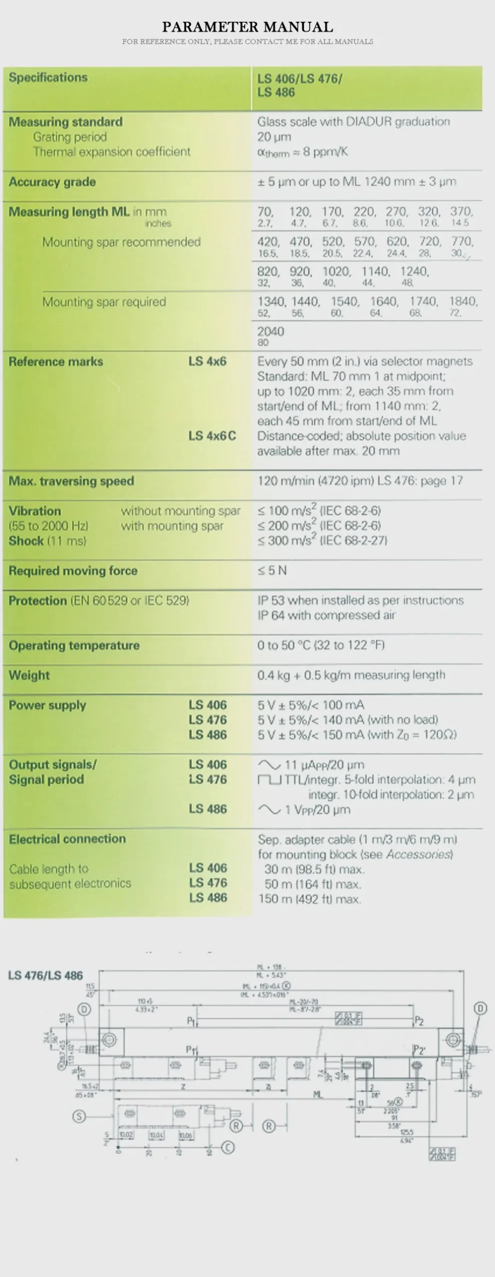 HEIDENHAIN LS476 Product Description-2