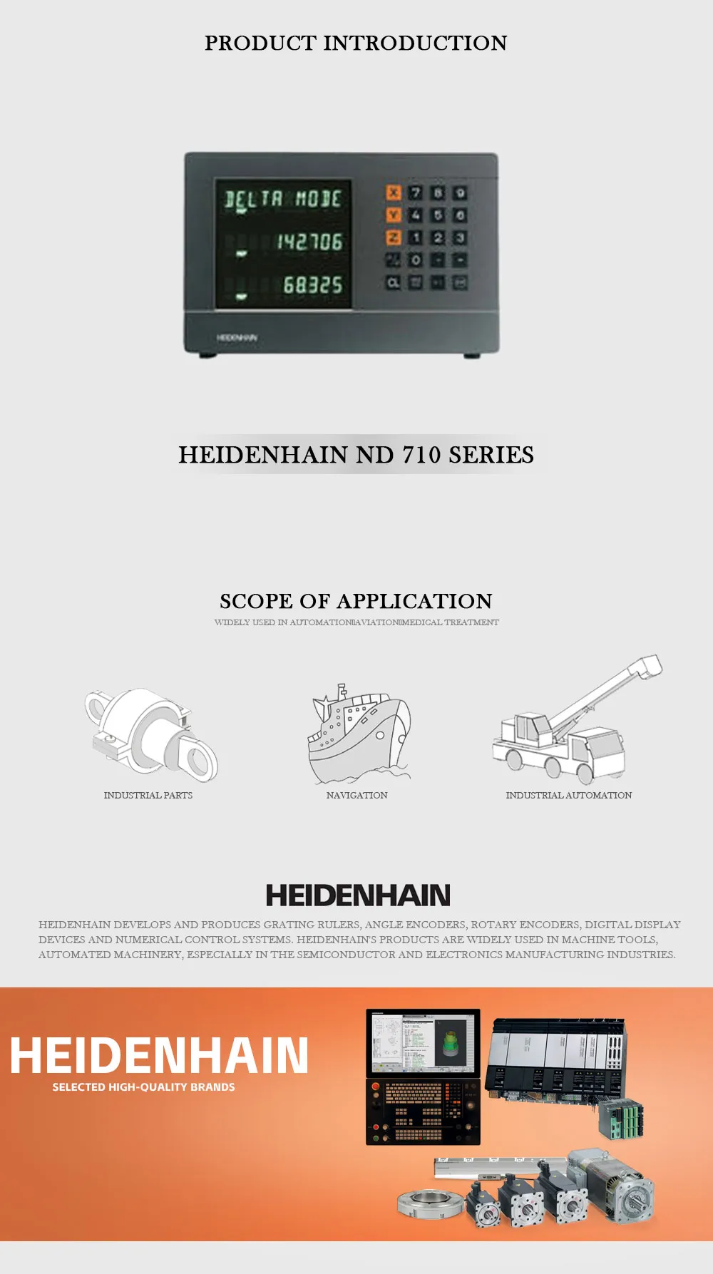HEIDENHAIN ND710 Product Description-1