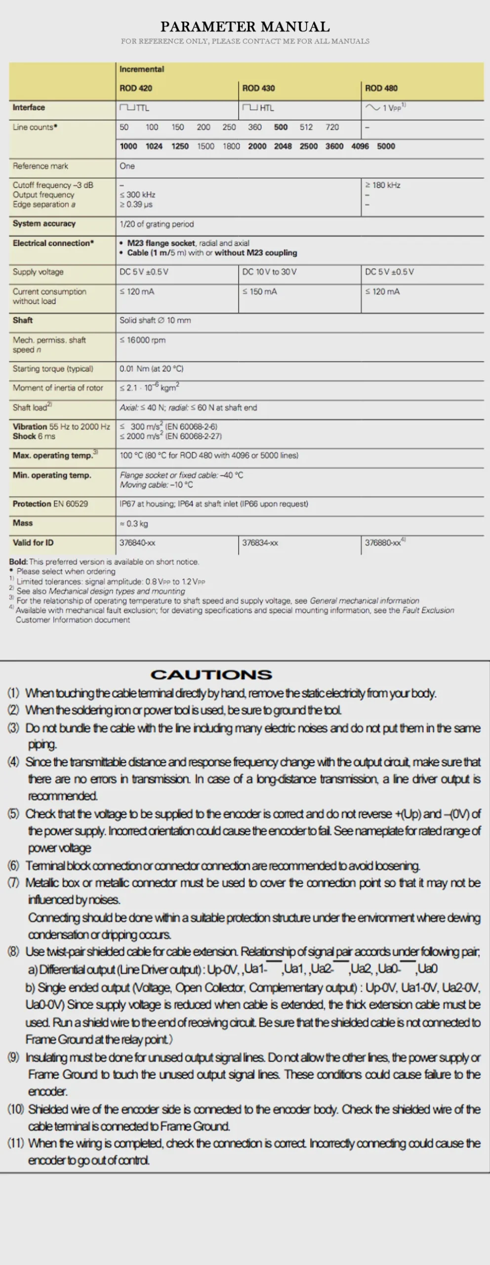 HEIDENHAIN ROD 430 Product Description-2