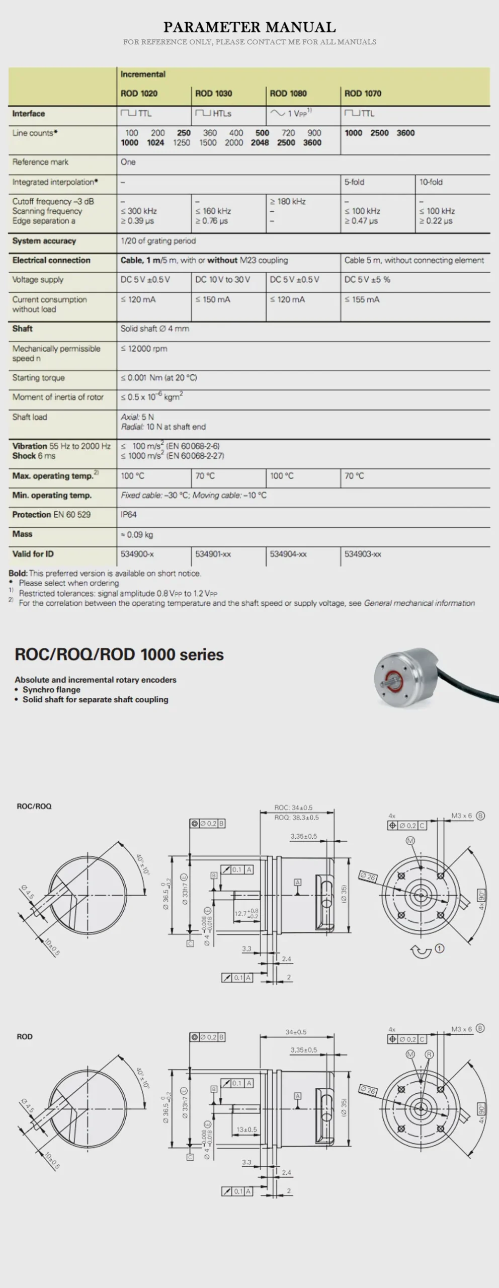 HEIDENHAIN ROD1020 Product Description-2