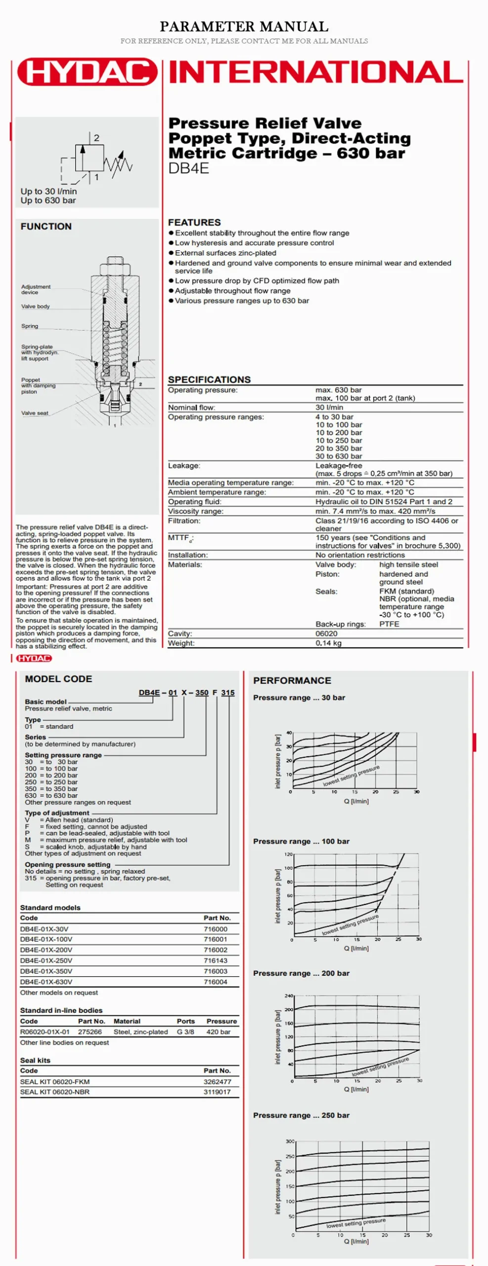 HYDAC DB4E Product Description-2