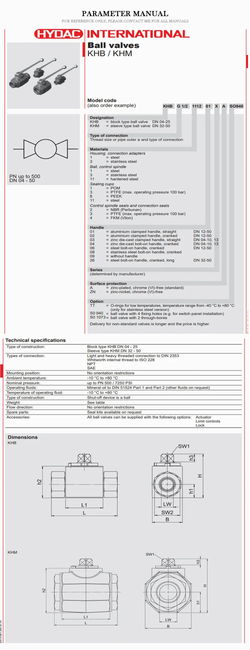 HYDAC KHB Product Description-2