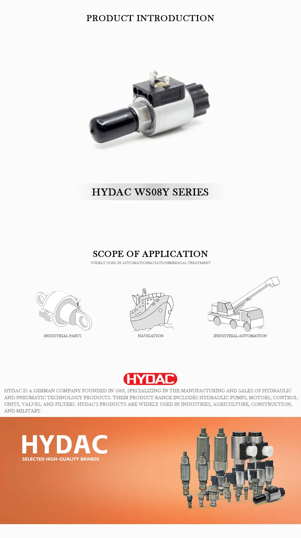 HYDAC WS08Y Product Description-1