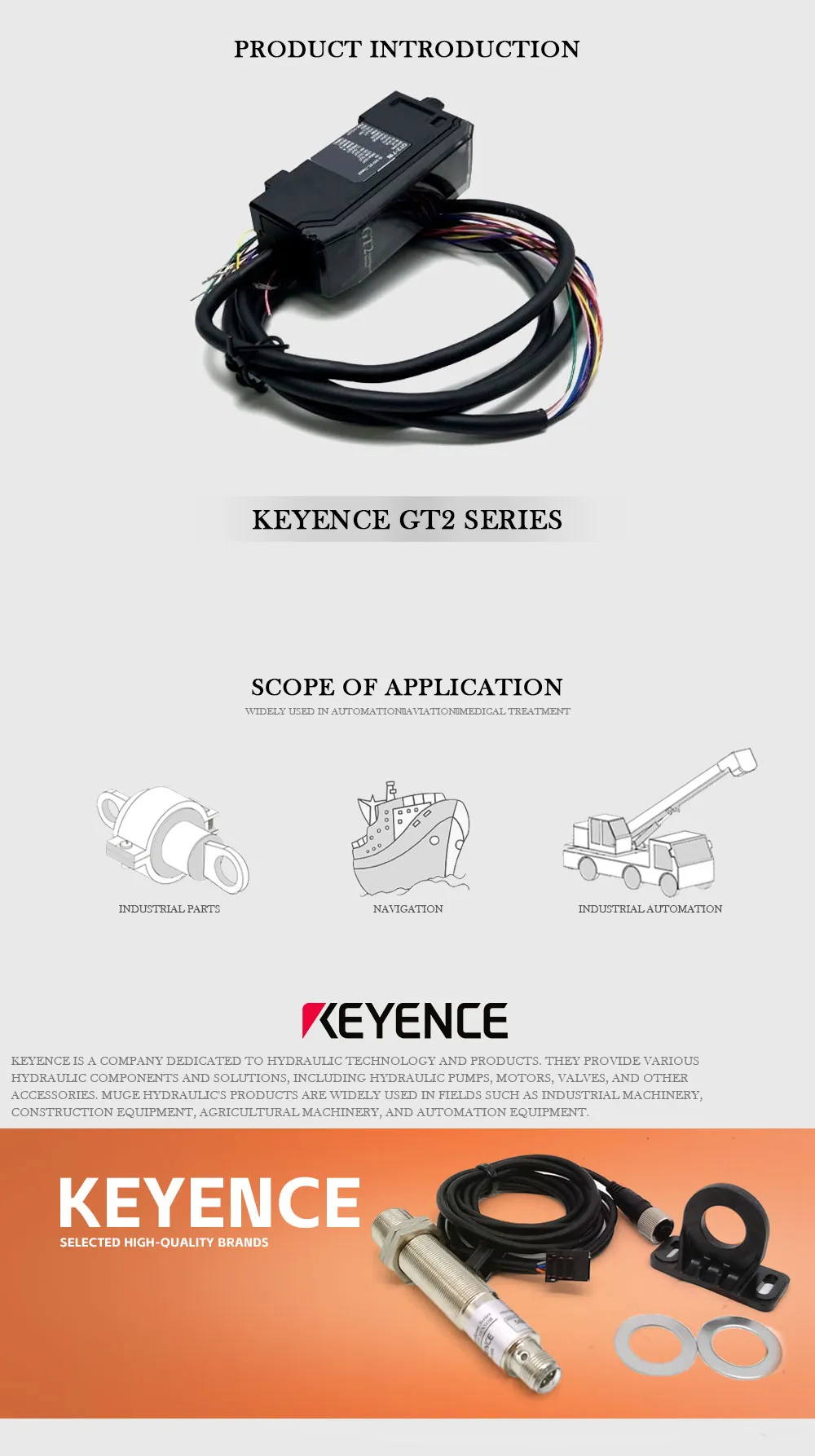 KEYENCE GT2 Product Description-1