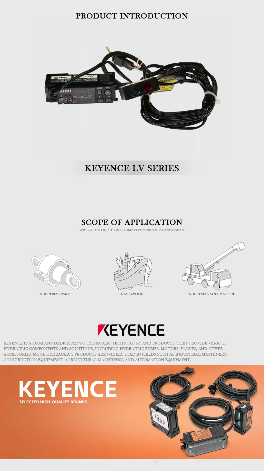 KEYENCE LV Product Description-1