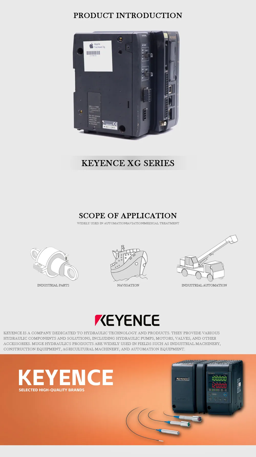 KEYENCE XG Product Description-1