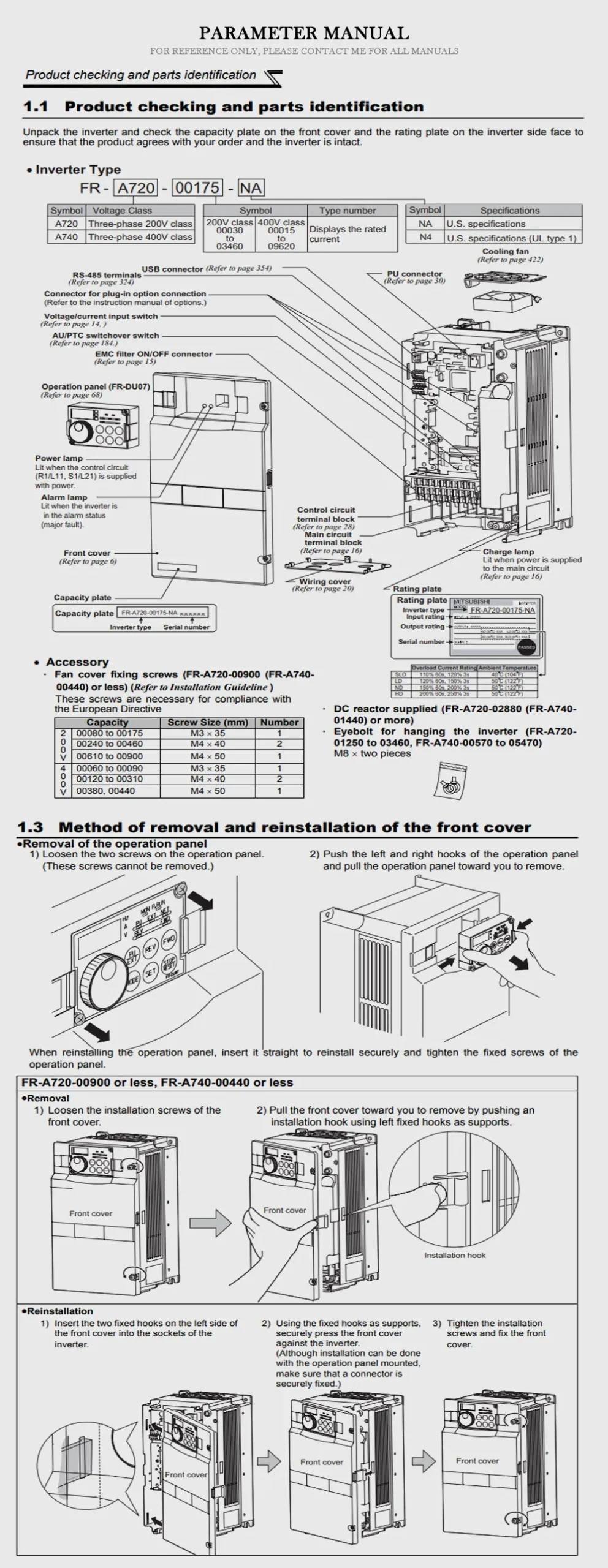MITSUBISHI FR Product Description-2
