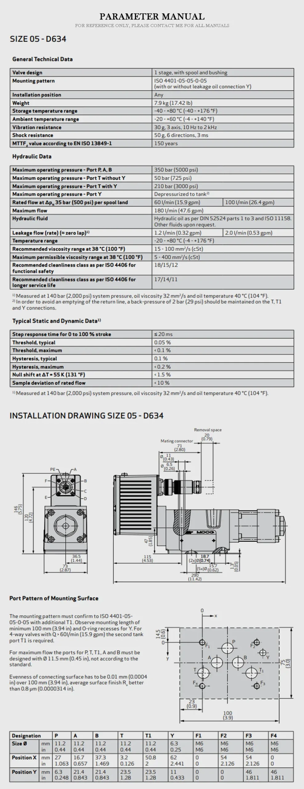 MOOG D634 Product Description-2