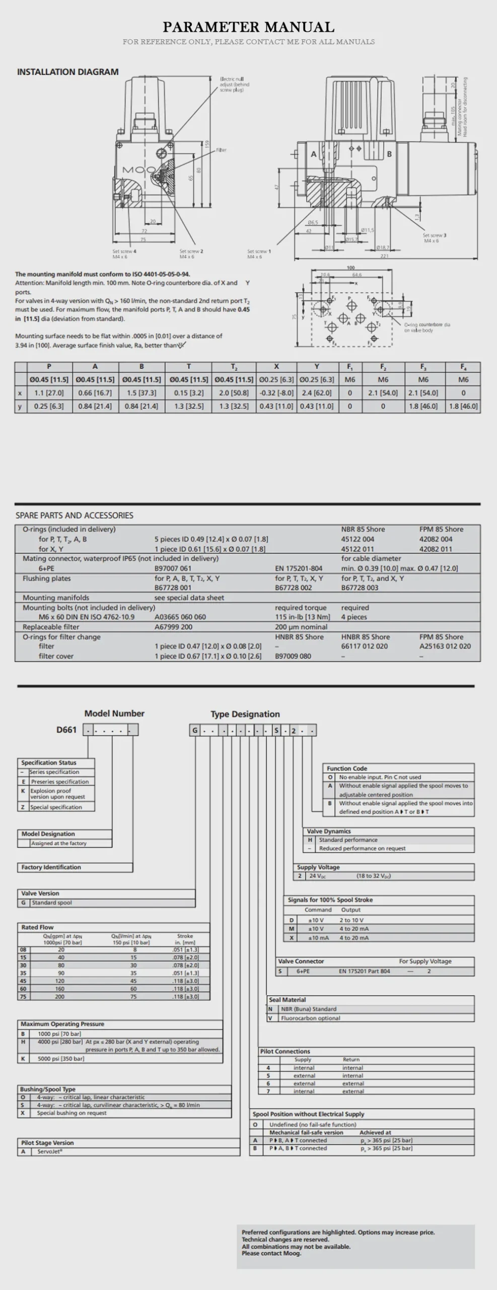 MOOG D661 Product Description-2