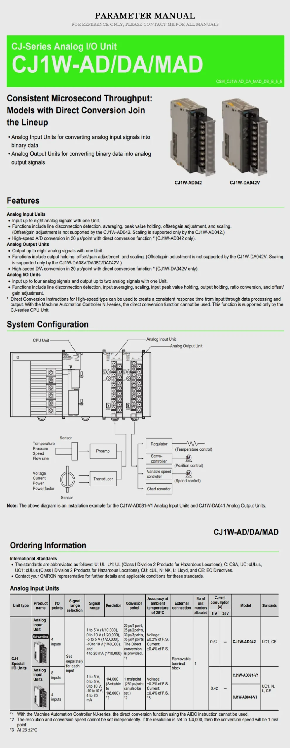 OMRON CJ1W Product Description-2