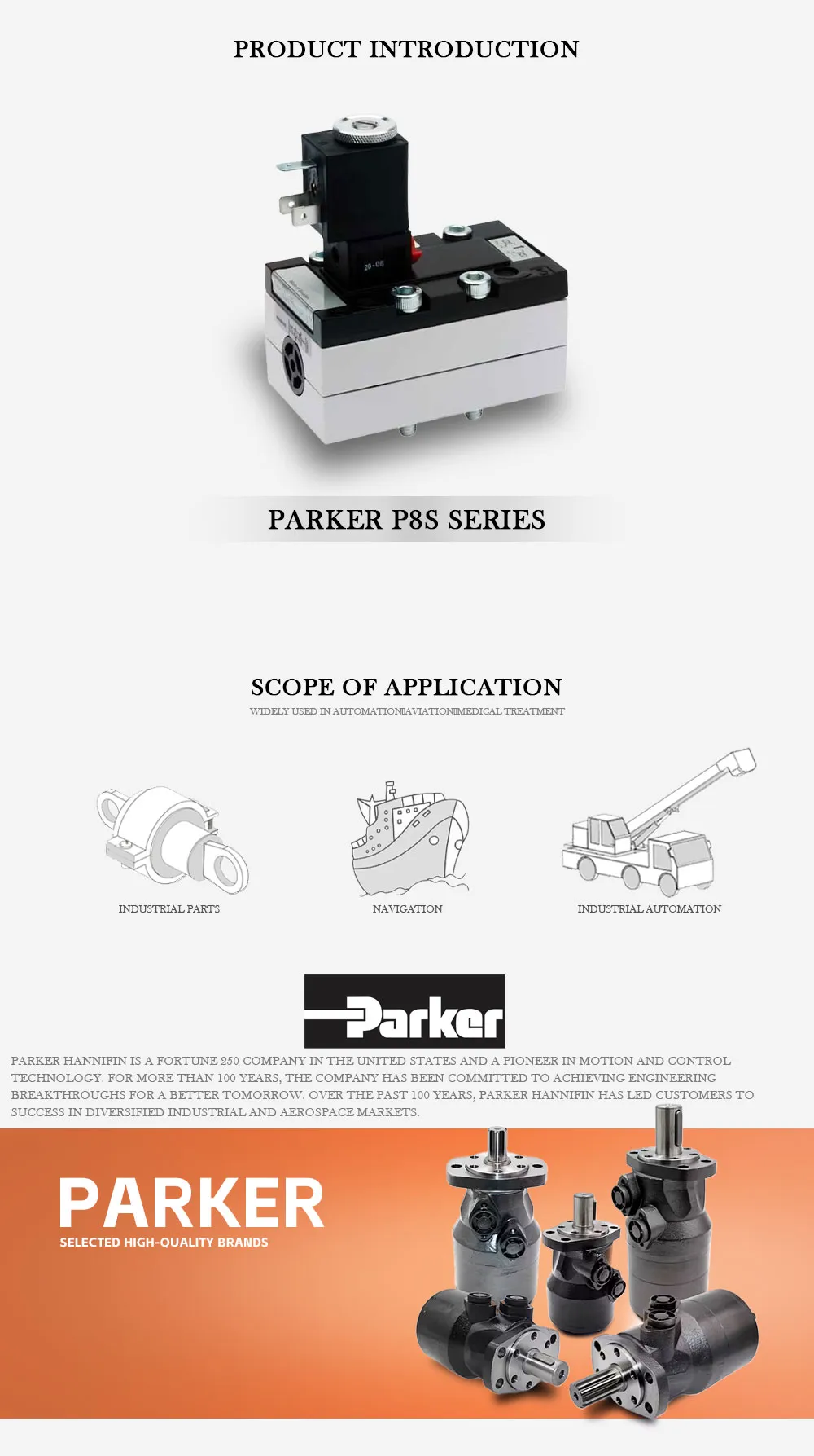 PARKER P8S Product Description-1