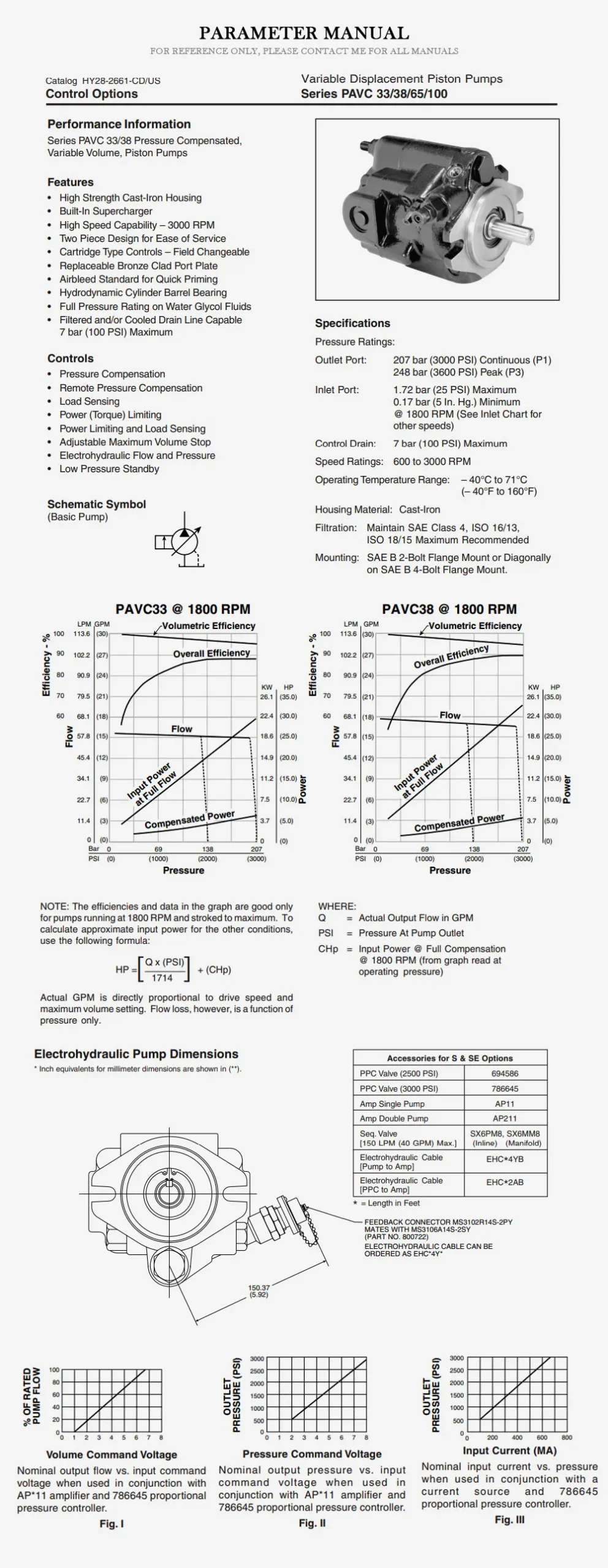 PARKER PAVC Product Description-2
