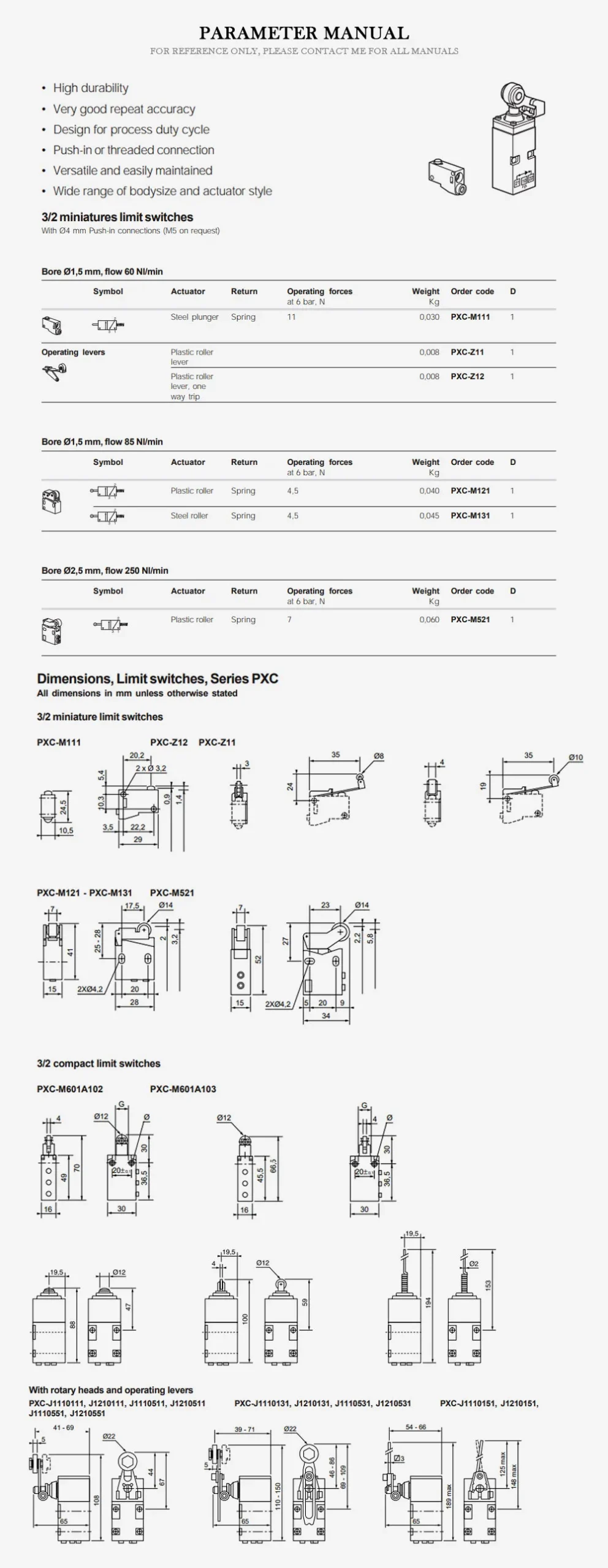 PARKER PXC Product Description-2