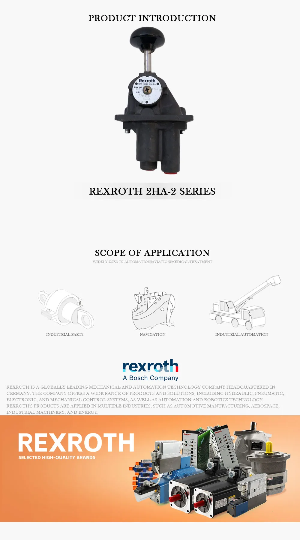 REXROTH 2HA-2 Product Description-1