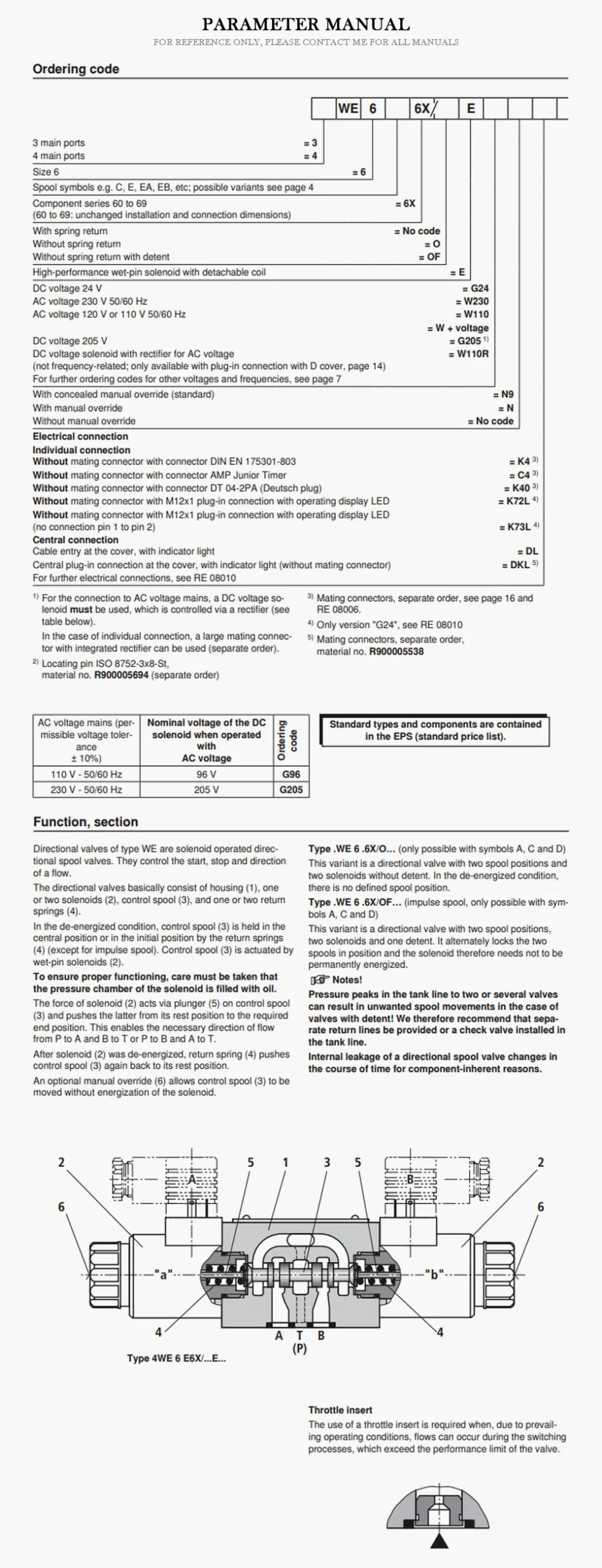 REXROTH 4WE Product Description-2