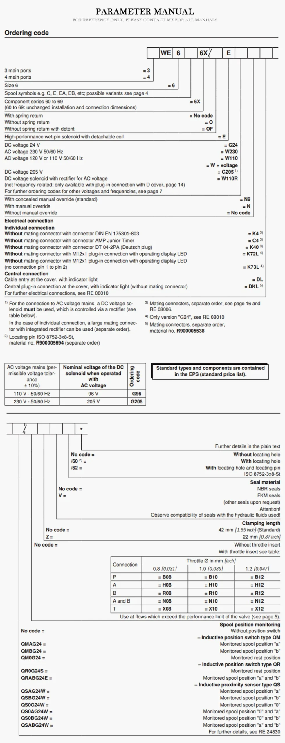 REXROTH 4WE6 Product Description-2