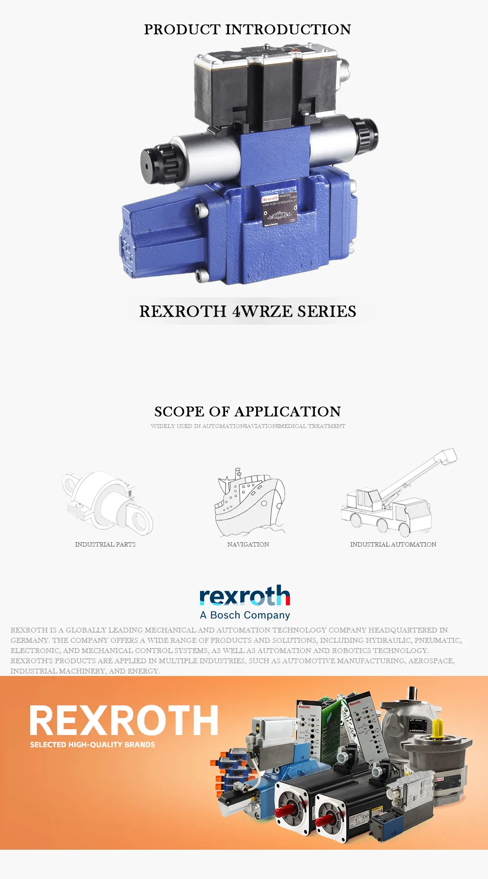 REXROTH 4WRZE Product Description-1