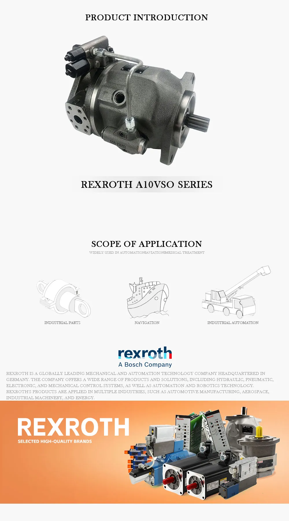 REXROTH A10VSO Product Description-1