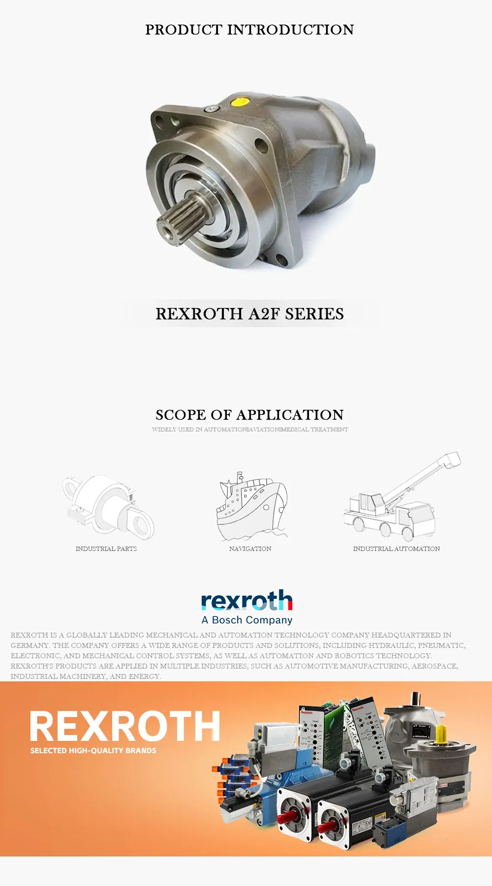 REXROTH A2F Product Description-1